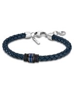 Lotus Style Herren Leder Armband LS1380-2/1 braun Zopfmuster geflochten