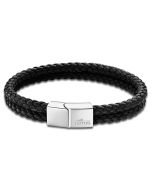 Lotus Style Herren Leder Armband LS1380-2/1 braun Zopfmuster geflochten