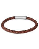 Lotus Style Herren Lederarmband braun geflochten LS2141-2/3