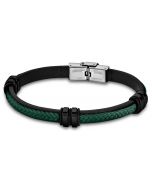 Herren Leder Armband LS1829-2/8 Lotus Style schwarz grün