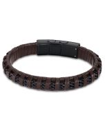 Lotus Style Leder Edelstahl Armband braun schwarz LS2100-2/2