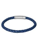 Lotus Style Herren Lederarmband blau geflochten LS2141-2/1
