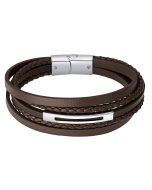 Lotus Style Lederarmband braun mehrreihig Herren Armband LS2145-2/2