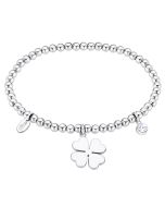 Lotus Style Damen Kugelarmband Kleeblatt dehnbar LS2170-2/1