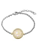 Lotus Style Armband Kreis goldfarbig mit Perlmutt LS2179-2/2