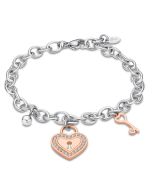 Lotus Style Armband Schloss Schlüssel zweifarbig LS2188-2/2