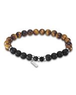 Lotus Style Kugelarmband Herren Armband braun dehnbar flexibel LS2190-2/3