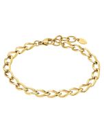 Lotus Style breites Damen Armband Gliederkette goldfarbig LS2232-2/2