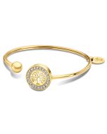 Damen Armreif Armband golden Lebensbaum Strass Lotus Style LS2181-2/2