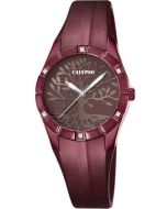 Calypso Uhr Mädchen Damen K5716/F weinrot Lebensbaum Strass