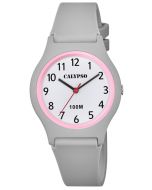 Calypso Damenuhr Armbanduhr grau K5798/5