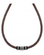 Lotus Style Leder Halskette LS1563-1/2 Marc Marquez Anhänger schwarz silbern
