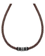 Lotus Style Leder Halskette LS1563-1/2 Marc Marquez Anhänger schwarz silbern