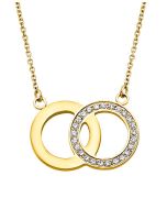 Lotus Style Damen Halskette Collier Ringe golden Strass LS1913-1/3 Anhänger