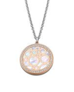 Lotus Style Damen Halskette Kreis rosegolden Perlmutt Strass LS2179-1/3 Anhänger