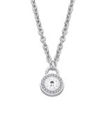 Lotus Style Damen Halskette Kreis Strass silberfarbig LS2189-1/1 Anhänger