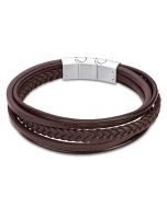 Leder LS2051-2/3 schwarz Lotus Herren mehrreihig Armband Style