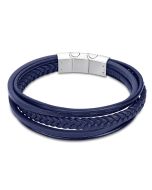 Lotus Style Herren Leder Armband LS1380-2/1 braun Zopfmuster geflochten