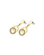 Lotus Style Ohrringe LS1913-4/3 Ohrstecker Edelstahl Strass golden