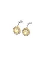 Ohrstecker Ohrringe Bicolor Lebensbaum Lotus Style LS2181-4/2