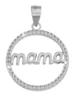 Kettenanhänger 925er Silber rhodiniert "Mama" ohne Kette