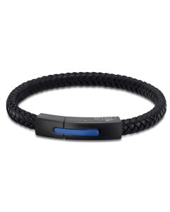 Lotus Style Herren Leder Armband LS1380-2/1 braun Zopfmuster geflochten