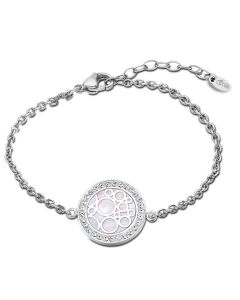 Lotus Style Armband Kreis Anhänger mit Perlmutt LS2179-2/1