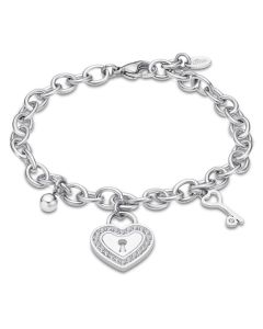 Lotus Style Armband Schloss und Schlüssel Edelstahl LS2188-2/1