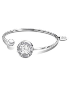 Damen Armreif Edelstahl Lebensbaum Strass Lotus Style LS2181-2/1