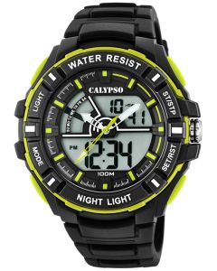 Calypso by Festina Unisex Uhr K5579/5 rotbraun digital analog Armbanduhr