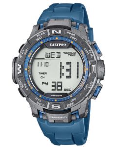 Calypso Herren Armbanduhr Digital Uhr blau K5816/1