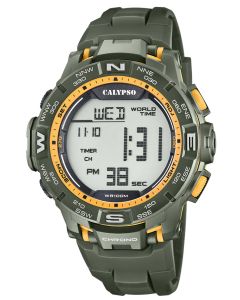 Calypso Herren Armbanduhr Digital Uhr grün K5816/2