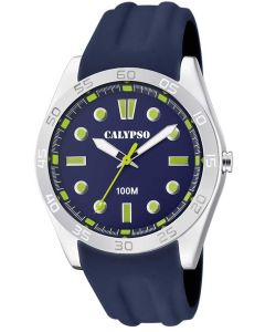Herren Uhr Calypso by Festina Armbanduhr K5634/3 schwarz blau 10 ATM