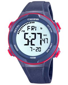 Calypso by Festina Digital Herrenuhr K5696/4 orange schwarz Sportuhr