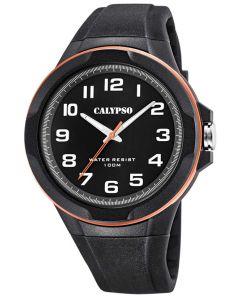 Herren Uhr Calypso by Festina Armbanduhr K5634/3 schwarz blau 10 ATM