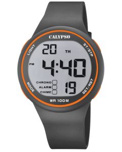 Calypso Armbanduhr Digitaluhr grau K5795/4