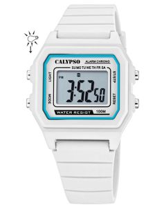 Digitaluhr Calypso Armbanduhr Unisex weiß K5805/1