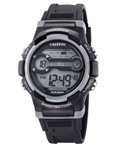Digitaluhr Armbanduhr Jugend Uhr Calypso digital K5808/4 schwarz