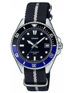 Casio Herren Armbanduhr Textilarmband MDV-10C-1A2VEF