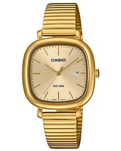 Casio Damen Uhr LTP-B166G-9AVEF Edelstahlband goldfarbig Armbanduhr