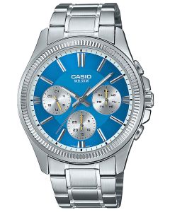 Casio Herrenuhr Armbanduhr Edelstahlband MTP-1375PD-2A2VEF