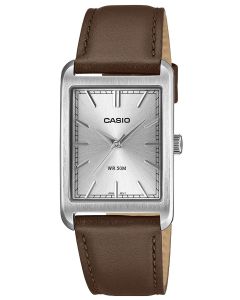 Casio Uhr Herrenuhr Lederarmband braun MTP-B215L-7AVER