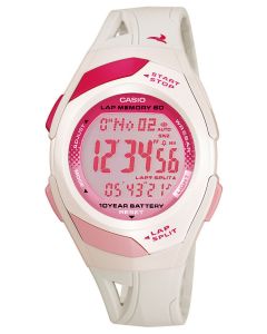 Casio Uhr Sportuhr Armbanduhr wei&szlig; STR-300-7EG