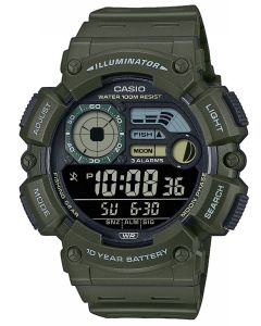 Casio Collection Digitaluhr WS-1500H-3BVEF Fishing Timer Mondphasenanzeige