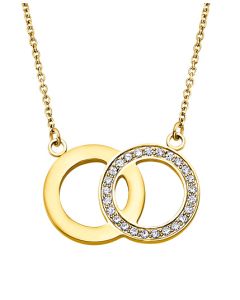 Lotus Style Damen Halskette Collier Ringe golden Strass LS1913-1/3 Anhänger