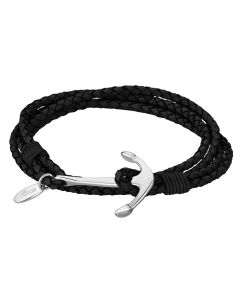 Lotus Style Herren Leder Armband LS1380-2/1 braun Zopfmuster geflochten