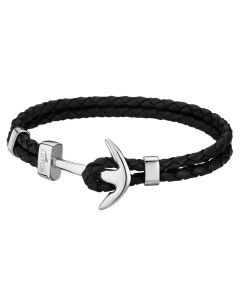 Lotus Style Herren Leder Armband LS1380-2/1 braun Zopfmuster geflochten
