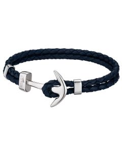 Lotus Style Herren Leder Armband LS1380-2/1 braun Zopfmuster geflochten