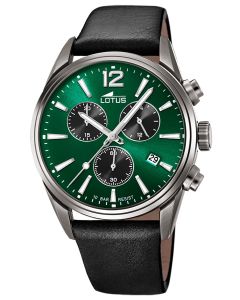 Lotus Herren Armbanduhr Lederband schwarz Chronograph 18683/4