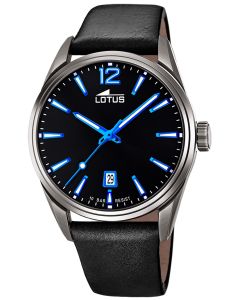Lotus Herren Armbanduhr Lederband Datum 18685/6